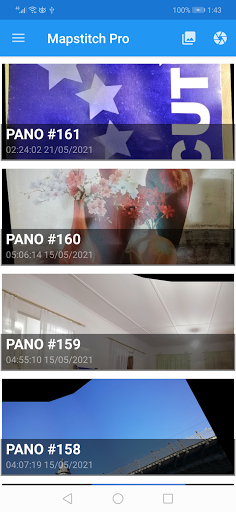 Android application Mapstitch Image Stitcher Pro screenshort