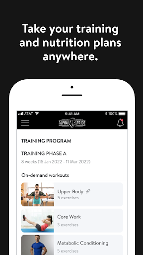 Alpha Pride Training Screen 2