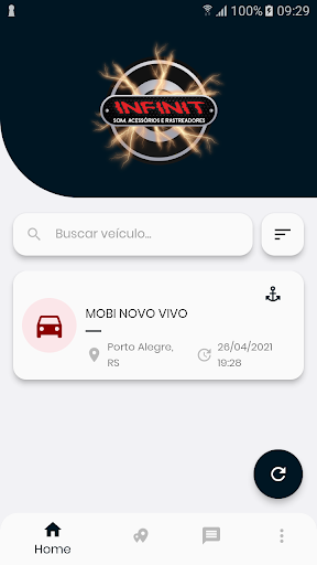 Android application Infinity Rastreamento Veicular screenshort