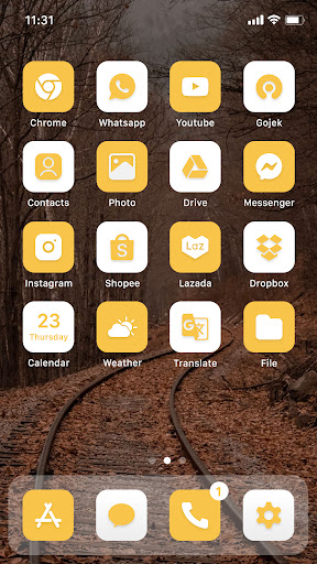 Wow Golden White - Icon Pack Screen 2