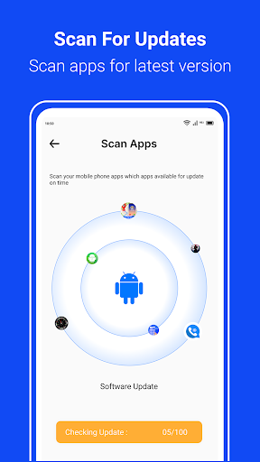Screenshot of Update Software App: Updates