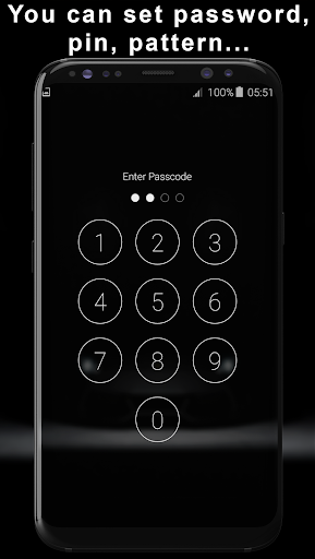 Black Car Pattern Lock Screen Screen 2