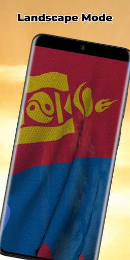 Mongolia Flag Live Wallpaper Screen 3