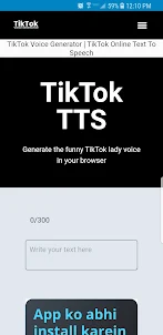 TikTok Voice Generator