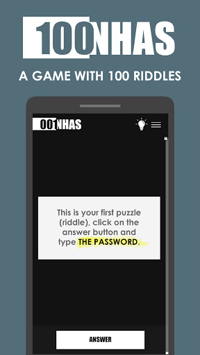 Android application 100NHAS: Game with 100 riddles screenshort