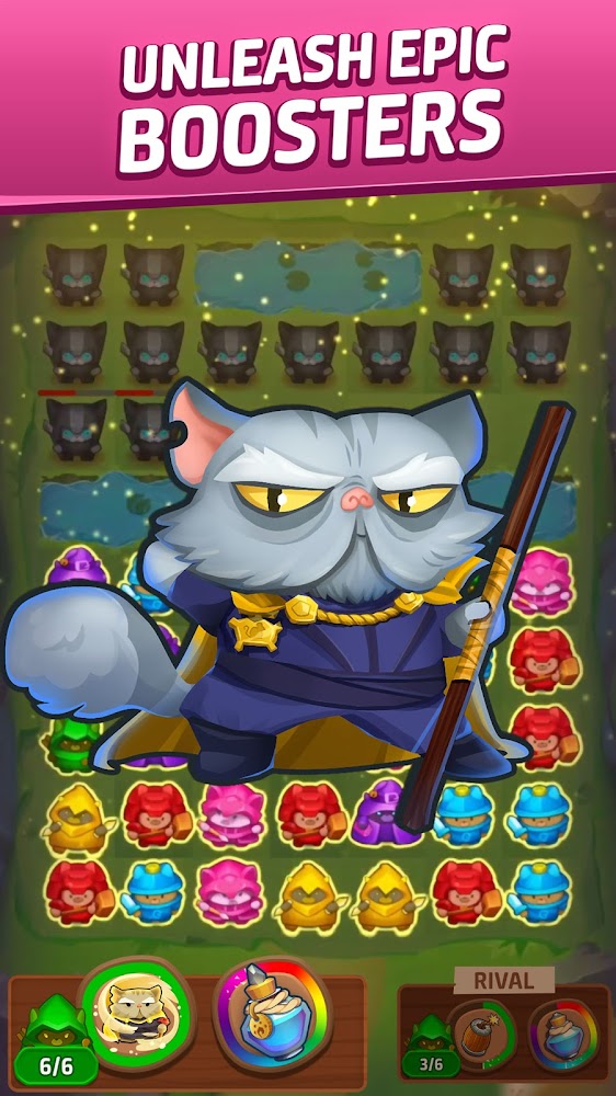 Cat Force - PvP Match 3 Puzzle Game