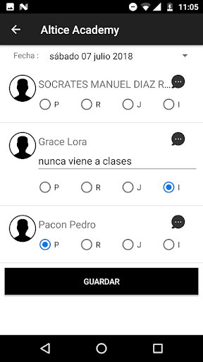 Academy Admin Screen 3