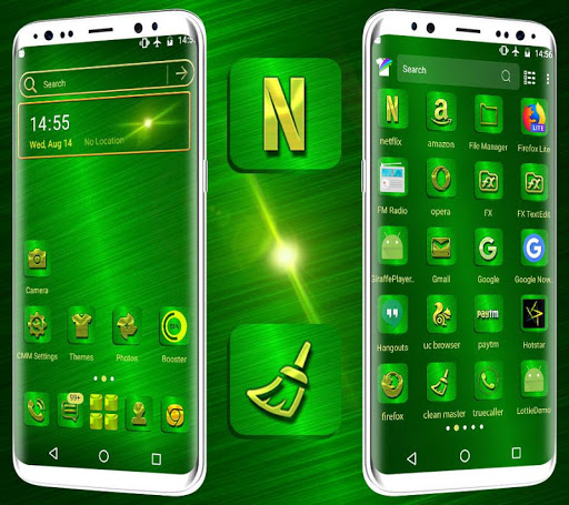 Green Texture Launcher Theme