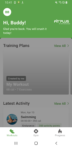 Android application FIT PLUS Fitness Landshut screenshort