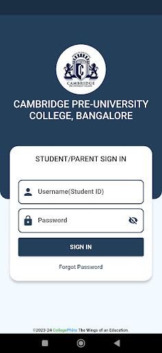 CAMBRIDGE PUC, BANGALORE Screen 2
