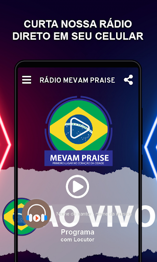 Android application RÁDIO MEVAM PRAISE screenshort