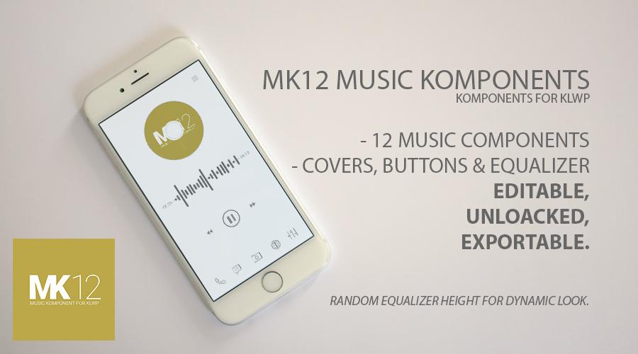 MK12 Music Komponents - KLWP banner