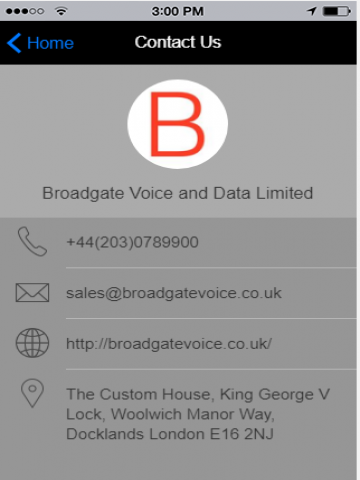 Broadgate Voice Screen 3