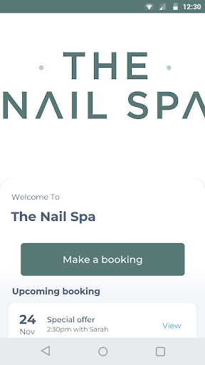 Android application The Nail Spa screenshort