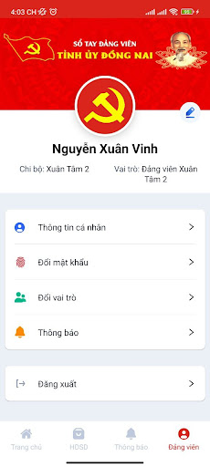 Sổ tay Đảng viên Đồng Nai Screen 3