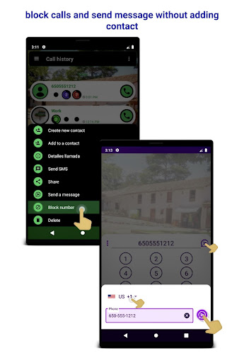 Call screen - blocker Screen 2