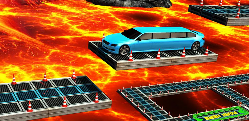 Impossible Limo Car Parking on Lava Floor