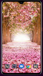 Blooming Tree Wallpaper Unknown
