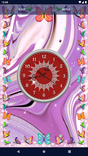 HD Clock Beautiful Wallpaper Screen 3