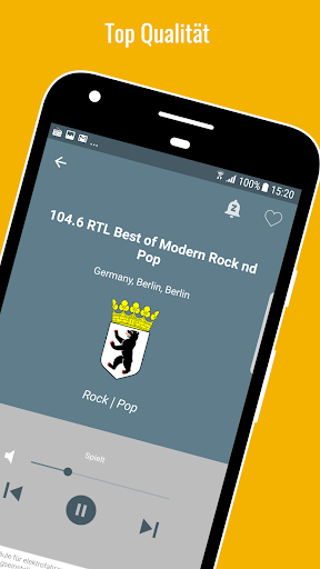Android application Berliner Radiosender screenshort
