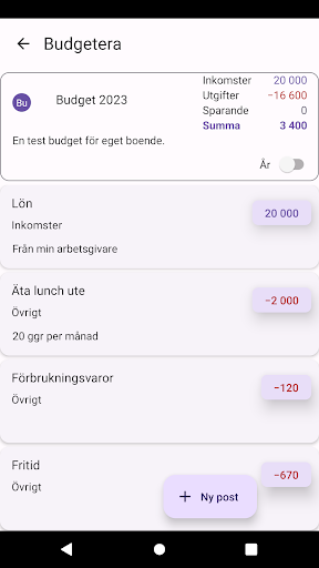 Budgetera Screen 3