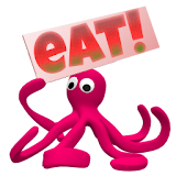 Chester the pink octopus icon
