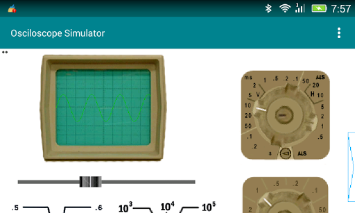 Android application Oscilloscope Simulator screenshort