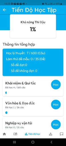 Học 600 câu hỏi GPLX B1 2024 Screen 3