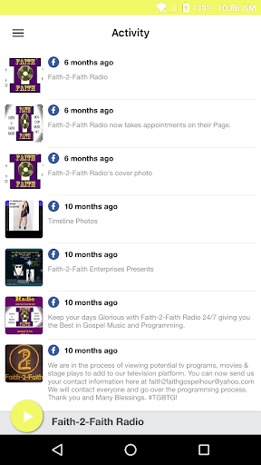 Faith-2-Faith Radio Screenshot 2 - AppWisp.com