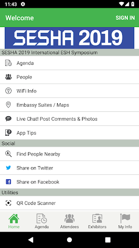 Android application SESHA screenshort