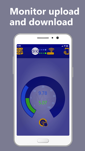 Android application Internet Speed Test and Monito screenshort