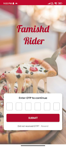 Android application Famishd - Delivery app screenshort