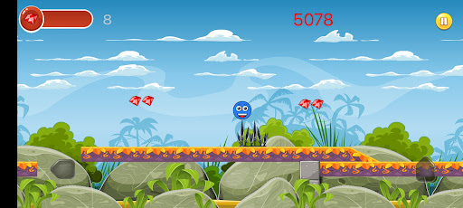 Blue Ball Jumping Screen 3