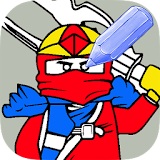 Ninja Hero Coloring icon