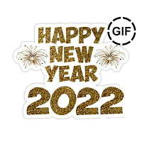 animated stickers happy new year 2022