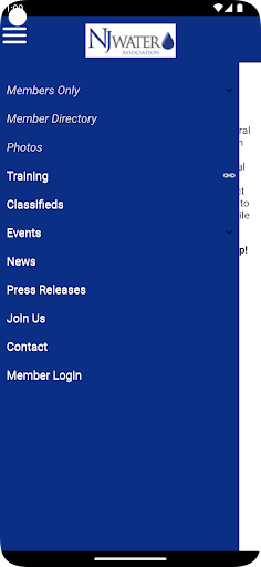 NJWATER New Jersey Water Assoc Screen 2