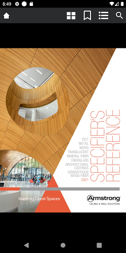 Ceiling-Wall Solutions Catalog Screen 2
