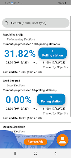 Elections Tracker Screen 2