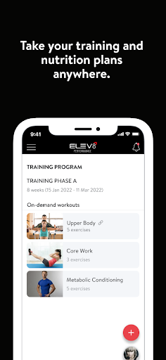 Elev8 Performance App