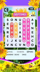 Word Search Spanish Puzzle