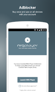Блокировщик рекламы NRG Player APK 1