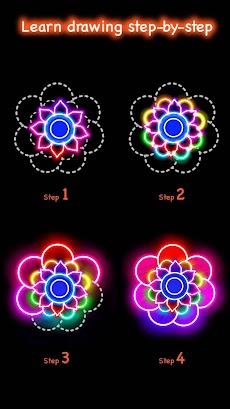 Learn To Draw Glow Flowerのおすすめ画像3