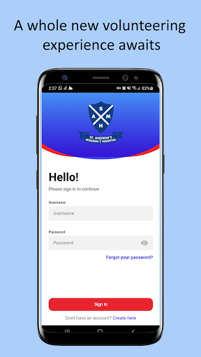 Android application SJSM Volunteer App screenshort