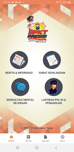 SPKT Presisi Polda Jawa Timur Screen 2