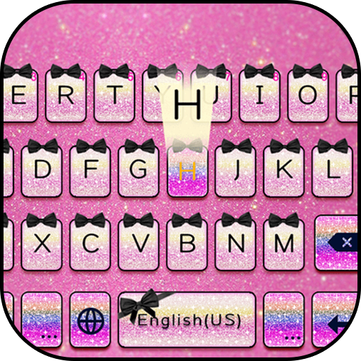 Pink Glitter Emoji Keyboard  Icon