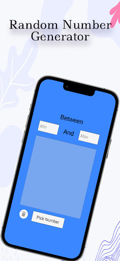 Android application Random Number Generator screenshort