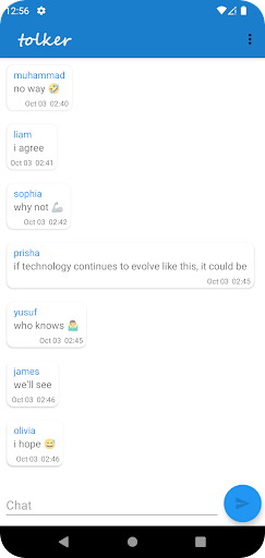 Android application tolker: let's talk about it screenshort
