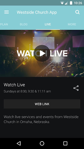 Westside Church App Screen 2