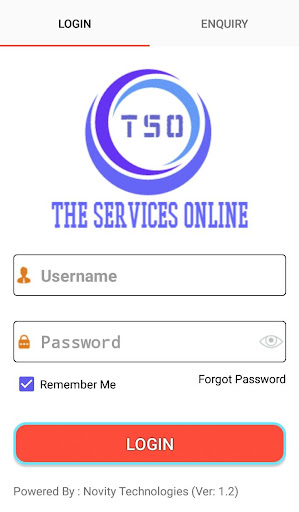 Android application THE SERVICES ONLINE screenshort