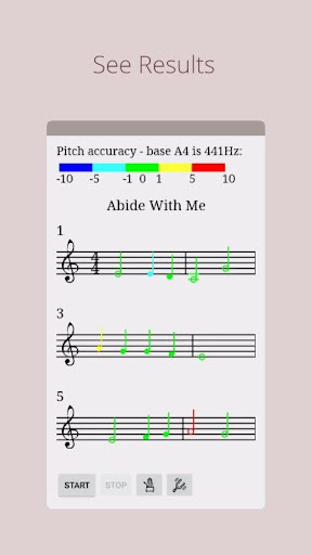 Play in Tune: Violin notes for Screen 3